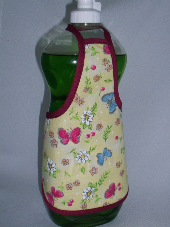 Butterfly Decor Dish Soap Bottle Apron Lg Cozy Home