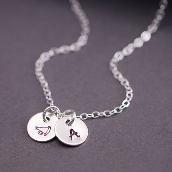 Cheerleader Necklace Personalized Megaphone by