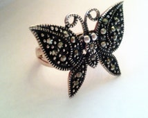 Popular items for marcasite butterfly on Etsy