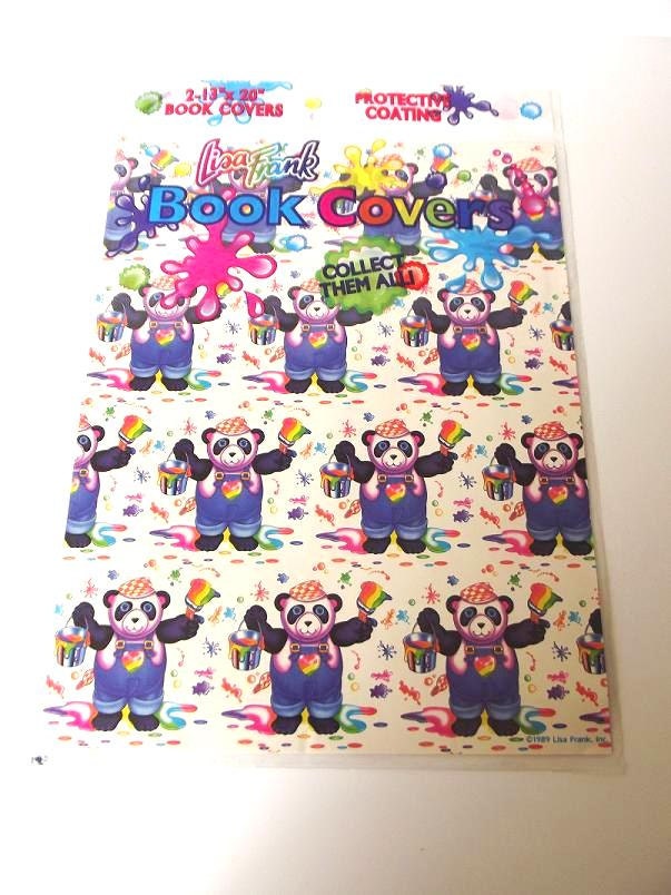 2 Lisa Frank Book Covers Vintage 80's Back to School