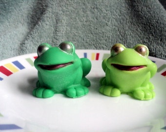 Smiling Frog Soap - kids soap,party favor, gift idea, Cute Soaps, frog fans, animal soaps