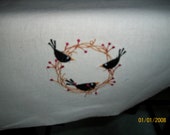 Primitive Crows Table runner