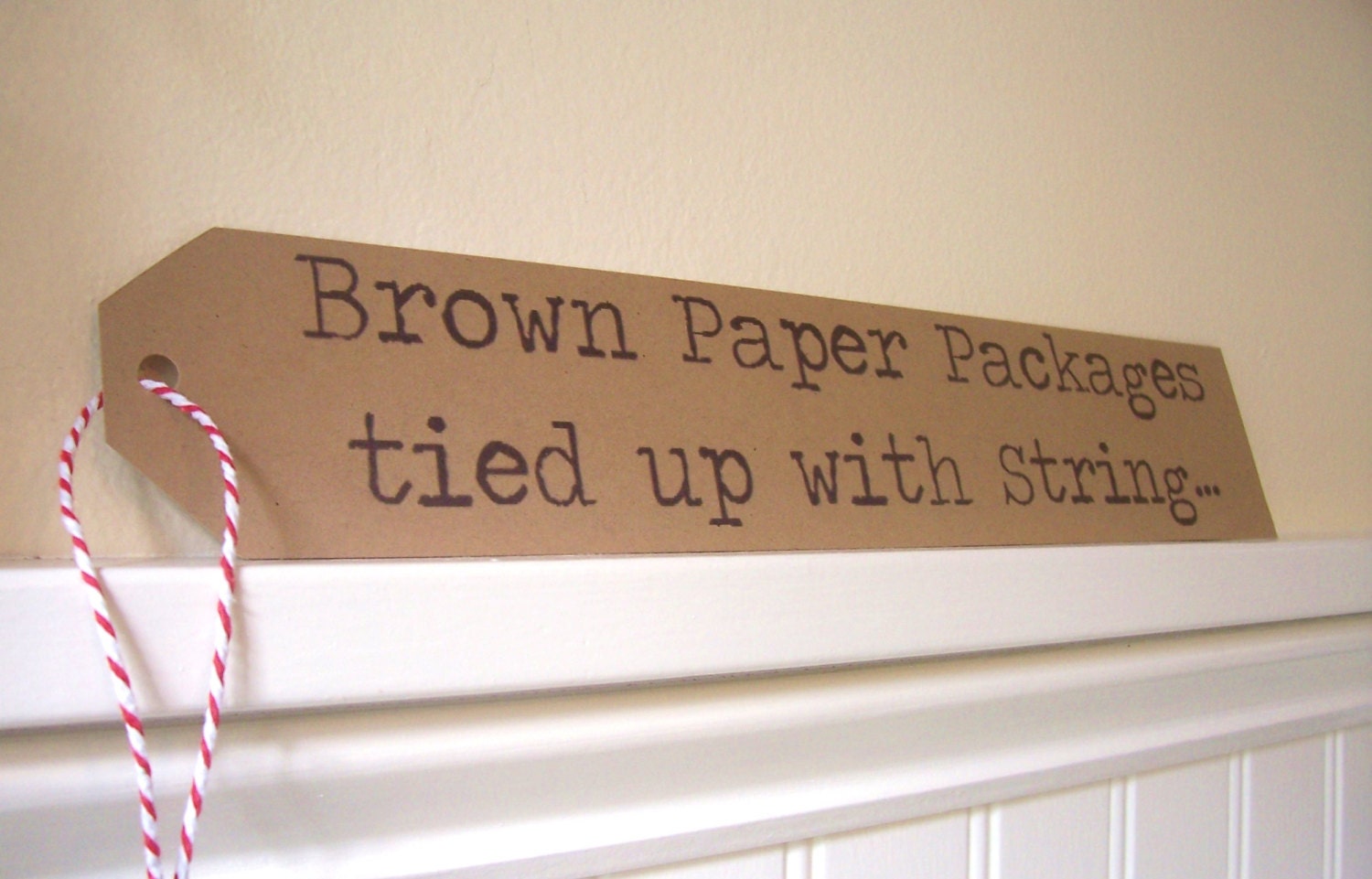 Brown Paper Packages Tied Up With String LARGE by thegirlsmom