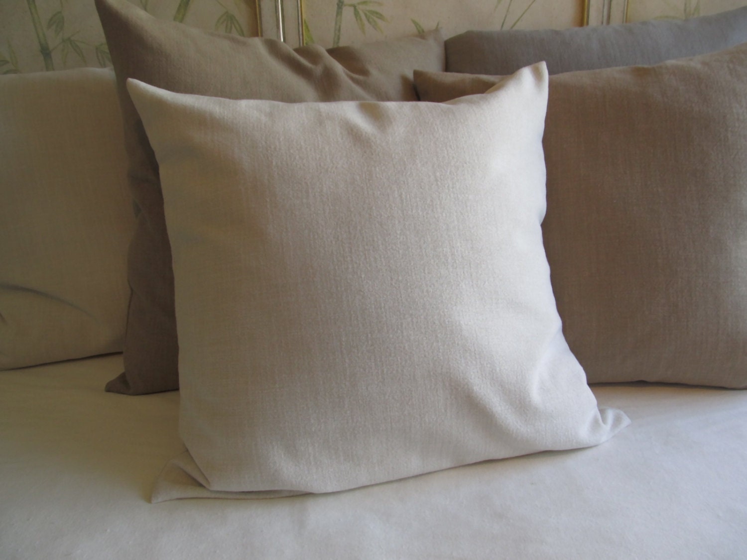 IVORY 26x26 Super Large Pillow Cover