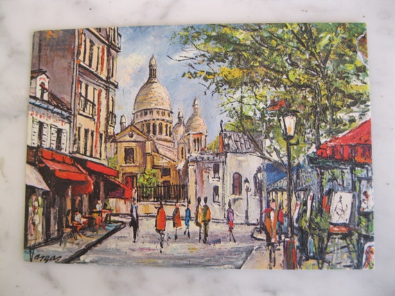 Sale: Paris Place du Tertre. French Art Postcard. Pedro