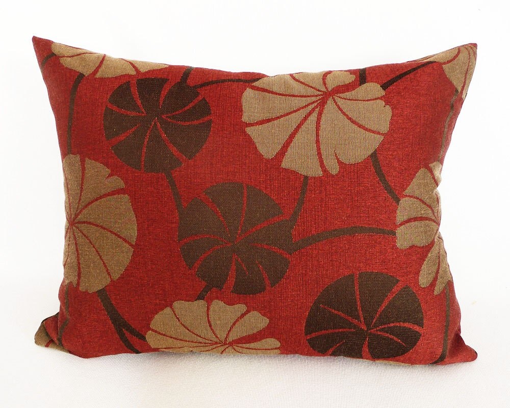 Burnt Orange Designer Pillows Shimmering Accent Pillows