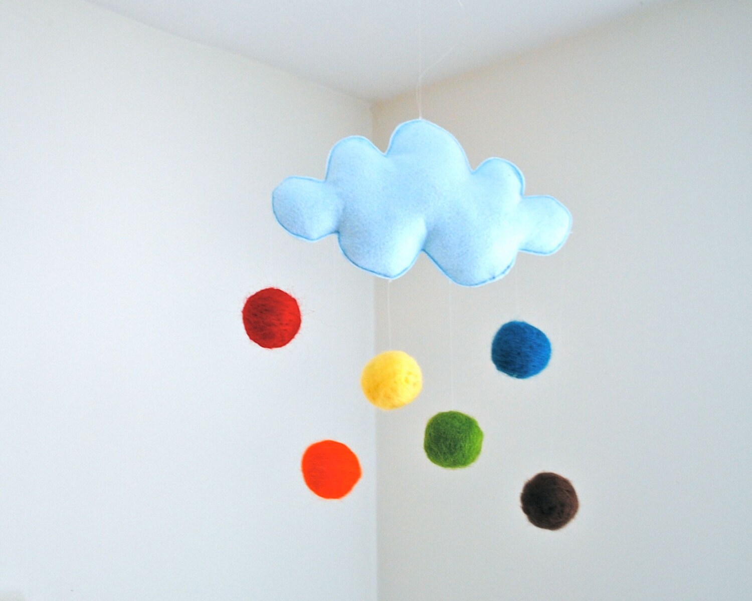 Cloud Mobile in Blue Rainbow Baby Mobile Nursery and Home