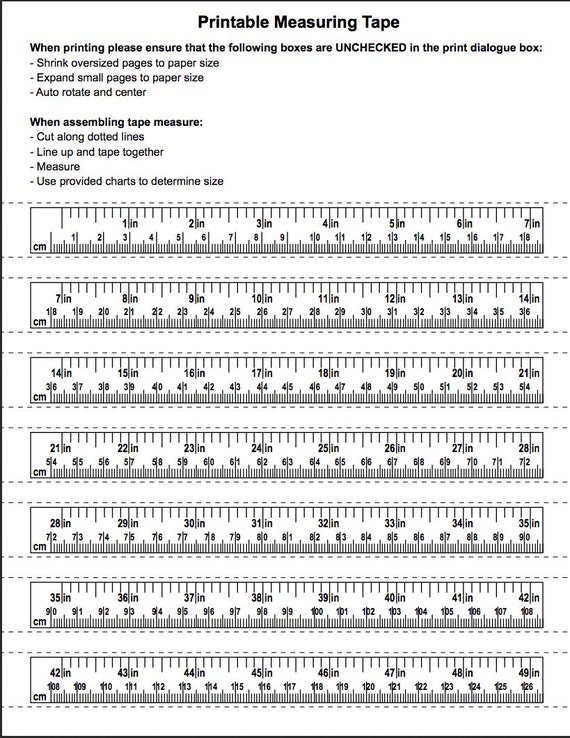 Reading A Tape Measure Worksheet