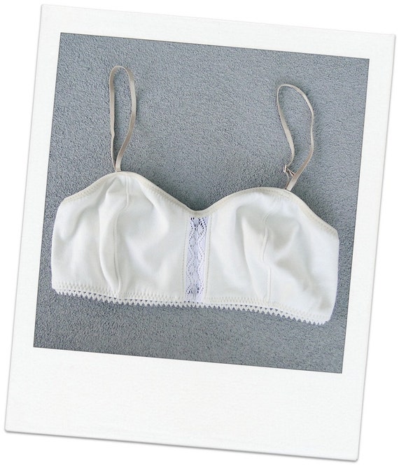 Organic cotton bralette custom made lingerie