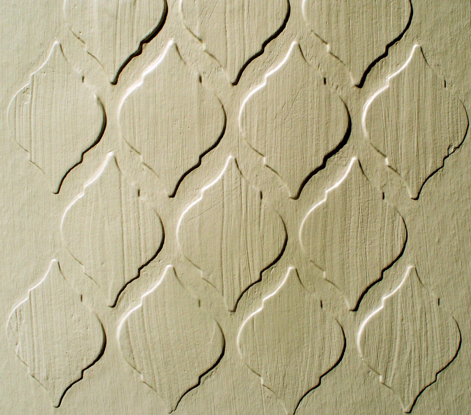 Raised Plaster Stencil Tile Wallpaper Paint Stencil