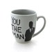 You The Man Mug Gift For Him, grey gray stoneware