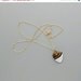 Antique Victorian Agate Heart Charm Necklace. Banded Agate. Floral Bail.