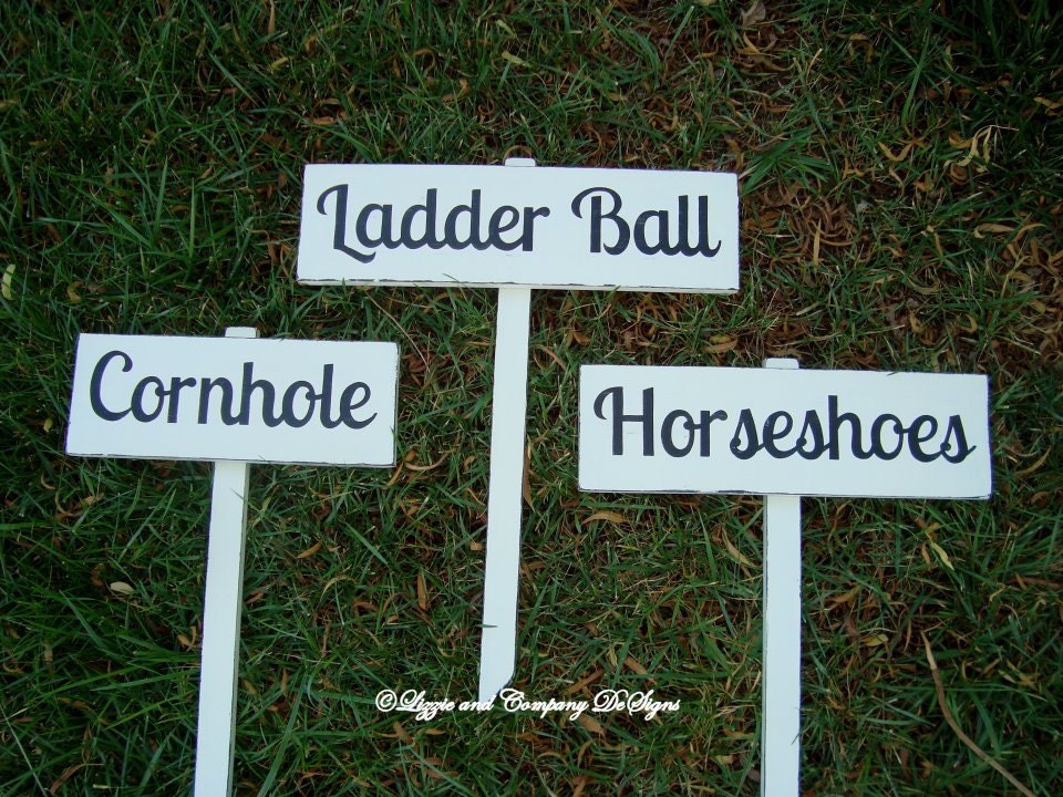 LaWn GaMeS SiGn HoRSeSHoeS SiGn Custom by