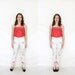Vintage pants / 80s Roberto Cavalli white floral jeans / size S-M