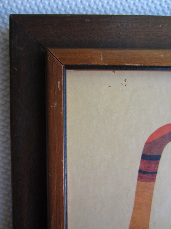 Vintage Mid Century Birds Joan Bryant Franklin Picture Frame