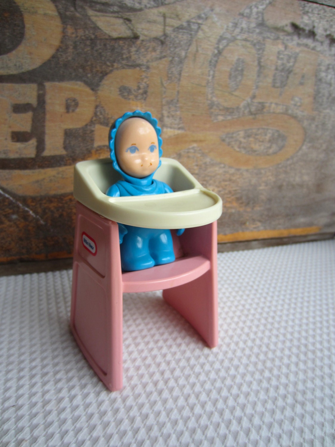 Vintage Little Tikes Blue Baby and Pink Highchair by ...