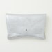 Metallic Silver Leather Envelope Clutch, Wedding Clutch, Formal Clutch, Evening Clutch