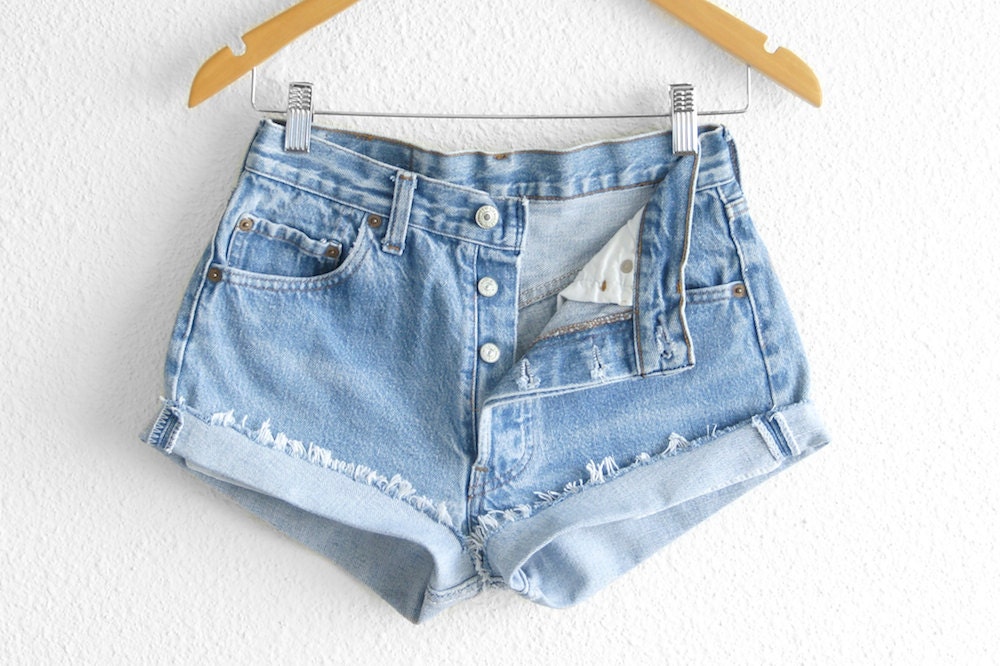 levi 501 shorts high waisted