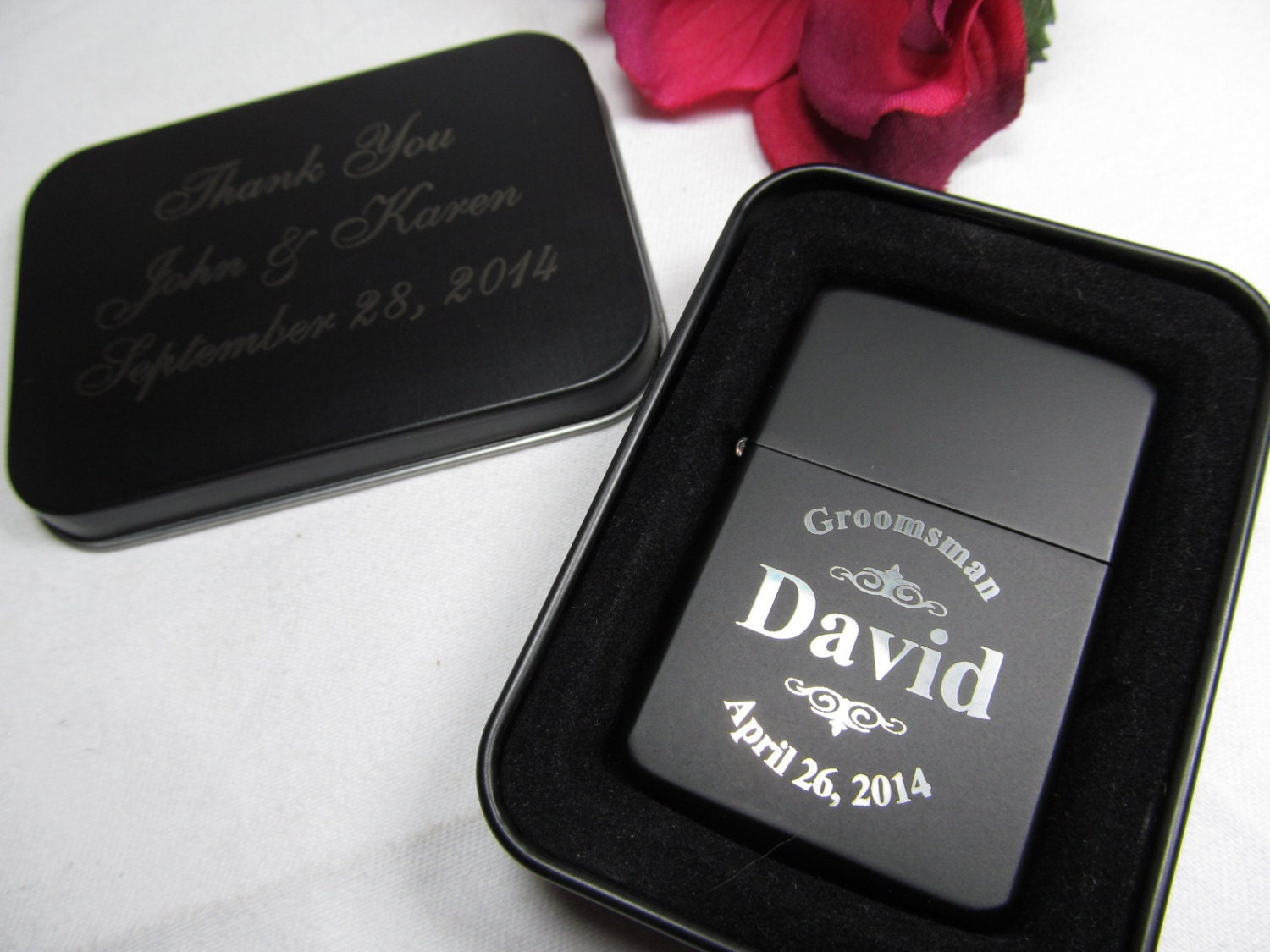 personalized custom lighters with engraved tin groomsman personalized custom lighters with engraved tin groomsman