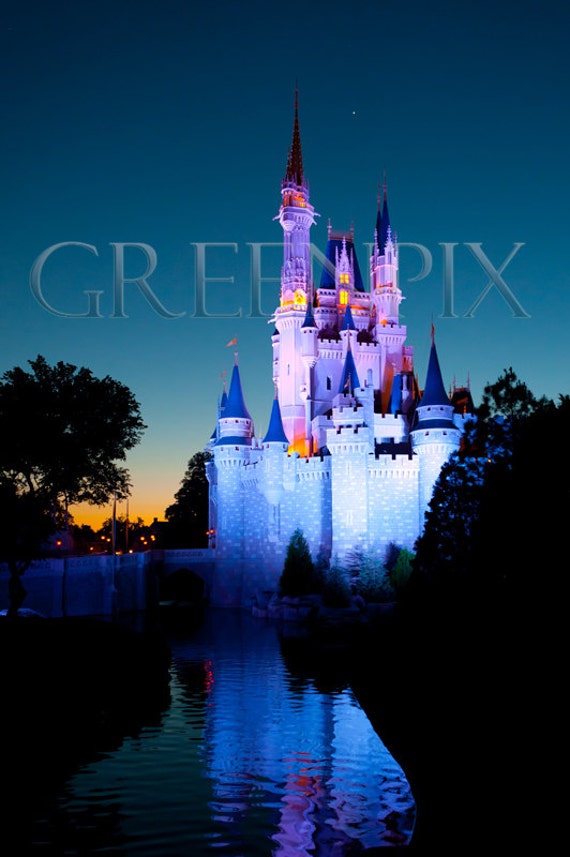 Items similar to Disney poster princess Cinderella Castle 20