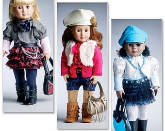 18 inch Doll Clothes Pattern, 18" Doll Clothes Pattern, 18 in Doll Clothes Pattern, McCall's Sewing Pattern 6480