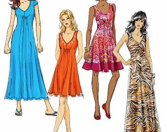 One Hour Dress Pattern, Easy Dress Pattern, One Hour Sewing Pattern, Knit Fab...