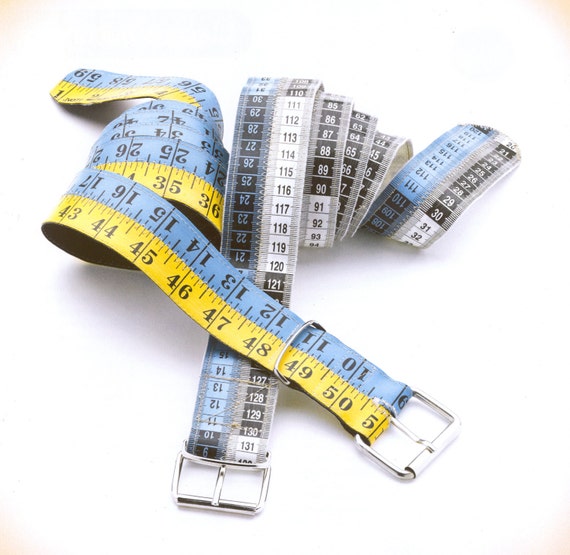 Multicolored Tape Measure Belt Customizable