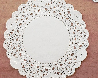 30 Romantic Ivy Lace Paper Doilies (5.5in)