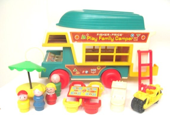 fisher price camping set vintage
