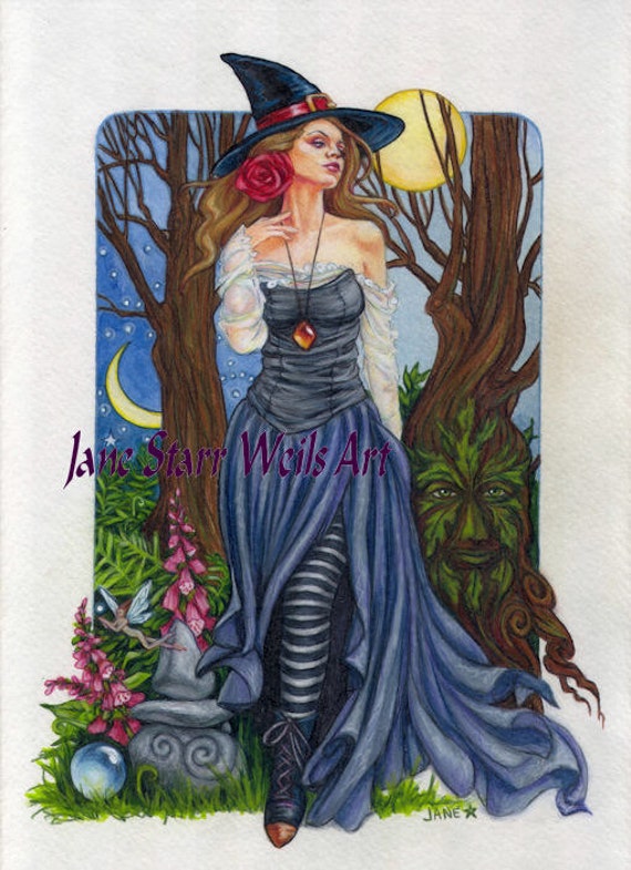 Summer Solstice Witch by Jane Starr Weils