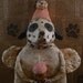 Dalmatian Birthday Angel OOAK, hand-sculpted from papier mache, DALMATIAN BIRTHDAY Angel