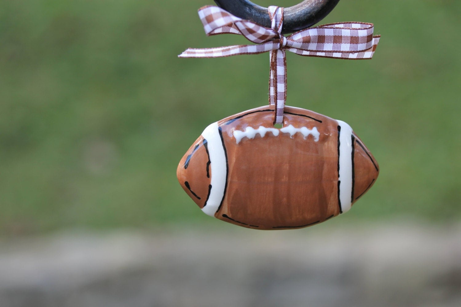 Football ornament personalized football ornament Hand