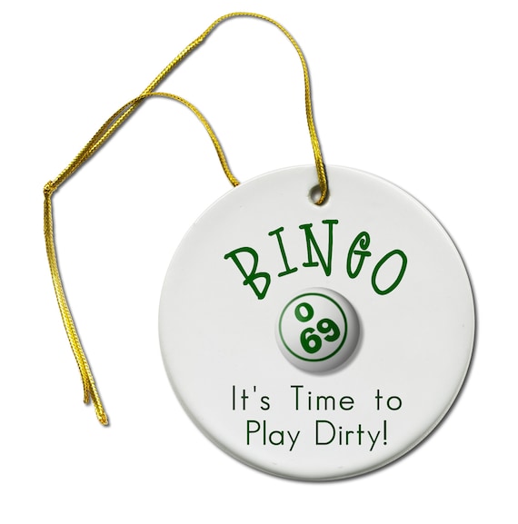 Bingo Player Fan Play Dirty O 69 Bingo Fun Colorful Ceramic