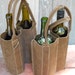 2 bottle leather wine carrier