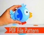 Easter Felt Bird Sewing pattern - PDF ePATTERN plush pattern - Pattern File Instant Download A504 Il_170x135