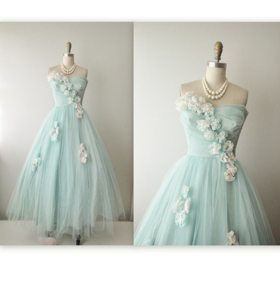 Vintage Tulle Prom Dress