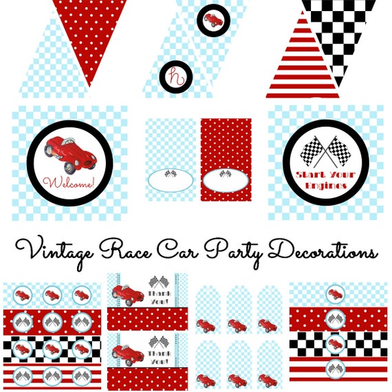 Free Printable Antique Car Party Decorations - Antique Cars Blog