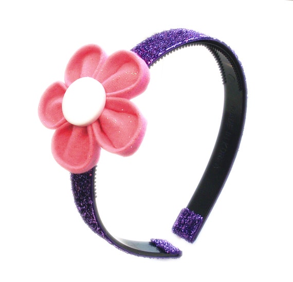 Items similar to Doc McStuffins Handmade Purple Glitter Headband for ...