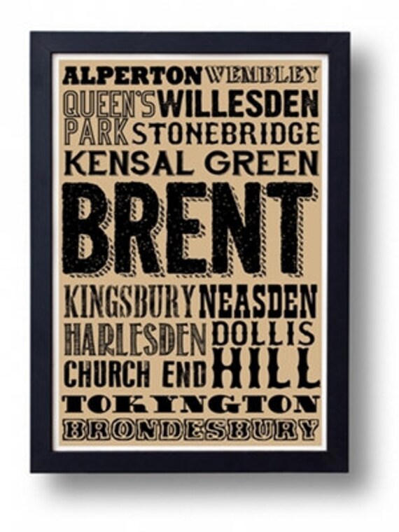 Brent Dollis Hill Brondesbury Kensal Green Queens Park Etsy