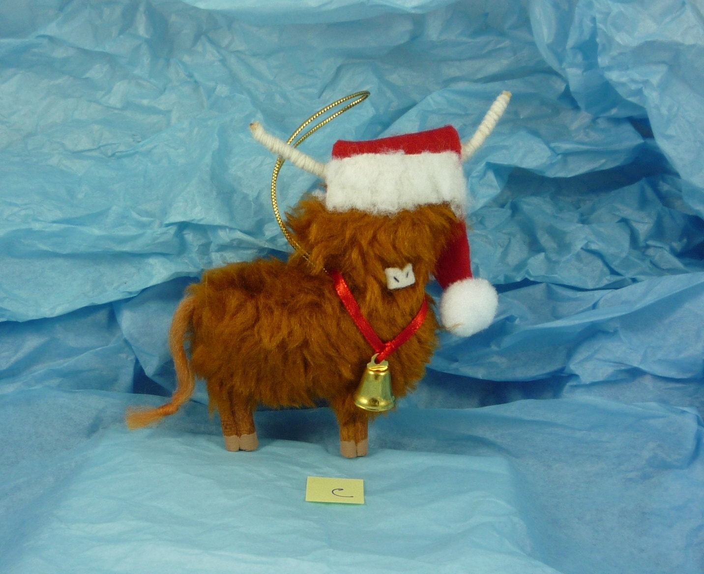 Highland Cow Cattle Christmas tree decoration by assetcrafts