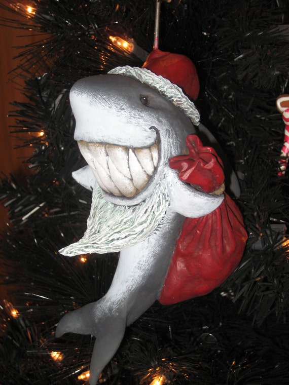 santa jaws xmas ornament by artisticattrocities on etsy santa jaws xmas ornament by artisticattrocities on etsy