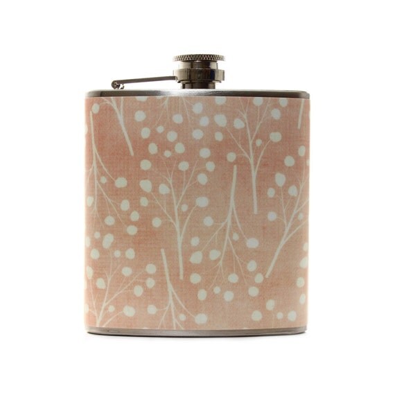 Flask for Women 6 oz Liquor Flask Rosemary by thehairofthedog