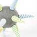 cloth ball - funky light gray ball or Star all handmade in Green, blue, Yellow, mint striped Floral & polka dots
