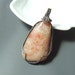Sun stone copper pendant, autumn colored natural stone jewelry