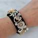 Golden Globe Award Academy Oscar Comedy Tragedy Cuff Bracelet Vintage Jewelry OOAK