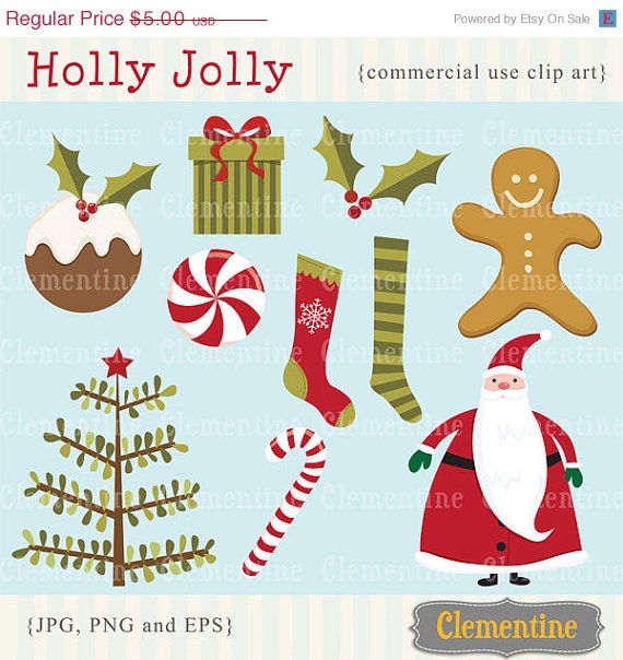 35% OFF SALE Christmas clip art images, Christmas clipart, Santa clip art, Royalty free clip art- Instant Download Il_570xn