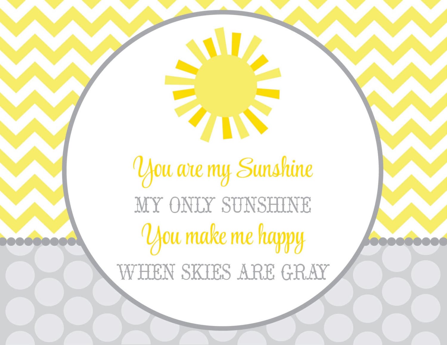 You are my Sunshine Baby Shower PARTY PACK