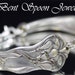 Spoon Bracelet, Silverware Jewelry - Silver Spoon Bracelet - Spoon Jewelry - Tiger Lily 1891