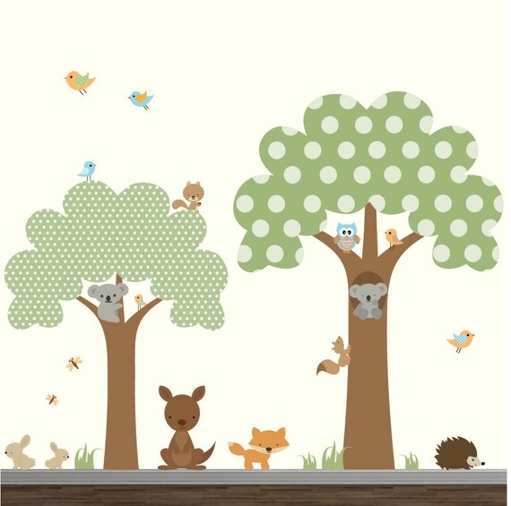 Nursery Wall Decals wall sticker Tree Decal Forest with