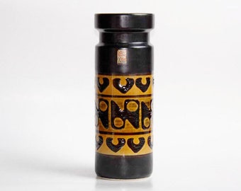 Vintage West German Vase with Motif - Dumler Breiden 1970s